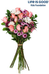 Benchmark Bouquets Life is Good Flowers Pink, No Vase (Fresh Cut Flowers)